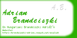 adrian brandeiszki business card